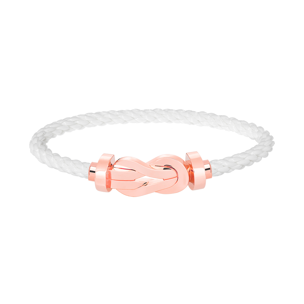 CHANCE LARGE 8 FIGURE BUCKLE NO DIAMOND BRACELET ROSE GOLD