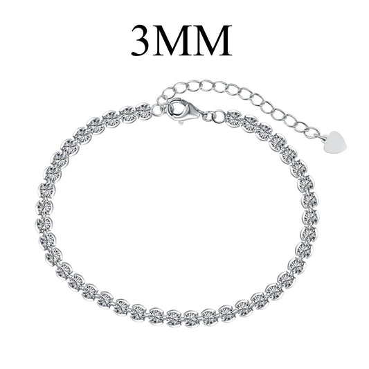 [XXX]Ornate  Sparkling Round Cut Daily Bracelet