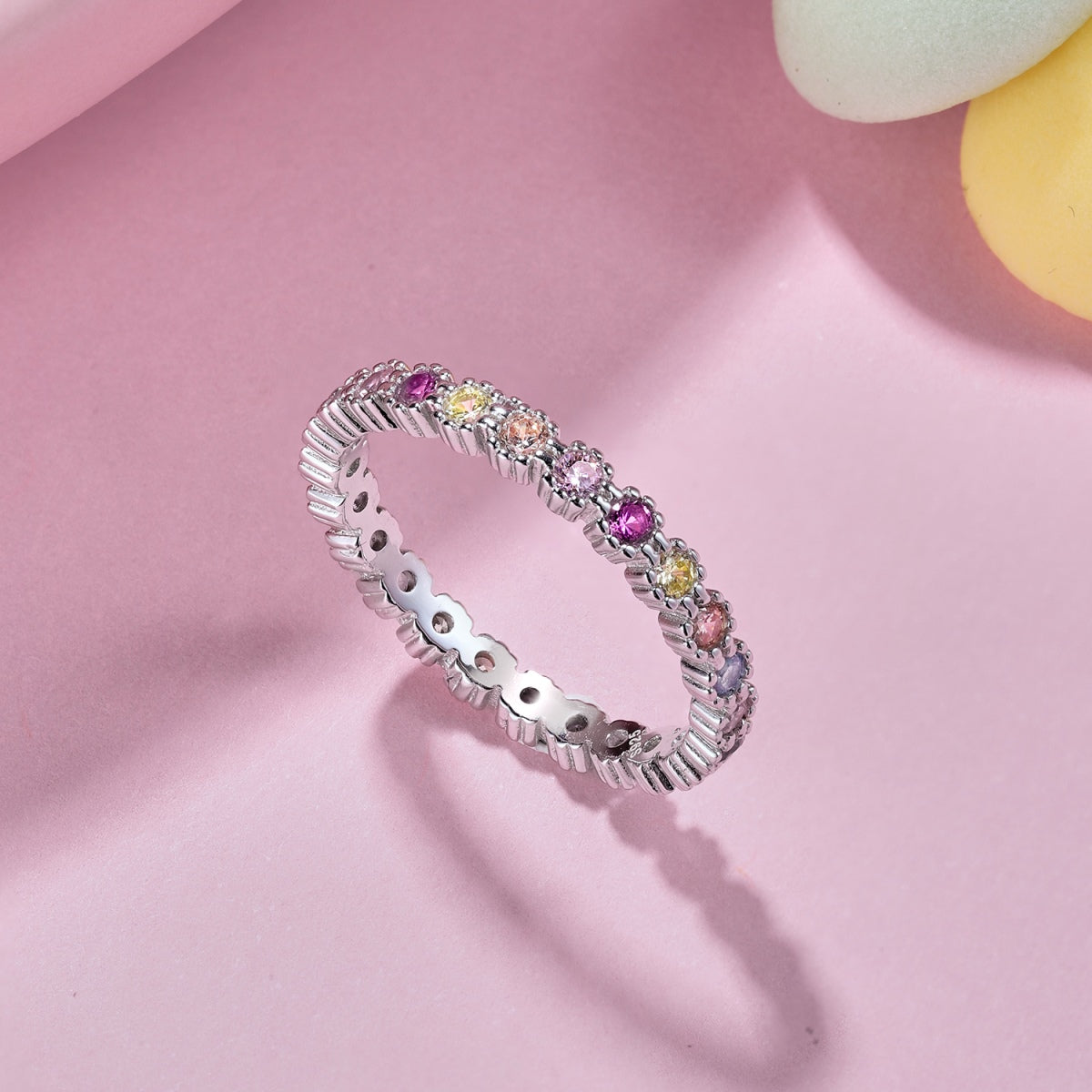 [XXX]Exquisite Colorful Round Cut Party Ring