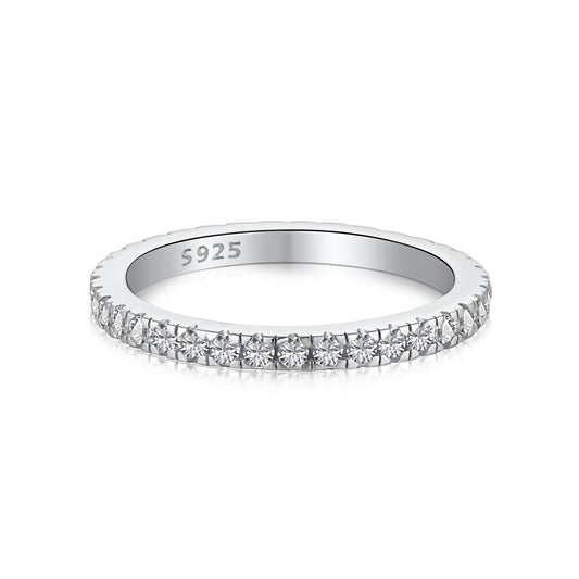 [XXX]Delicate Sparkling Round Cut Daily Ring