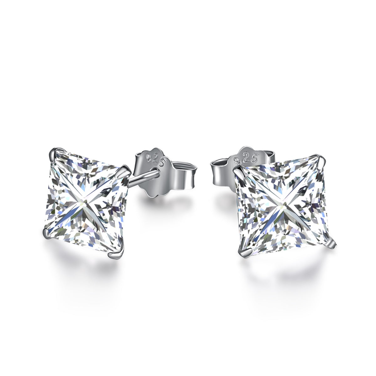 [XXX]Ornate Square Shape Earrings