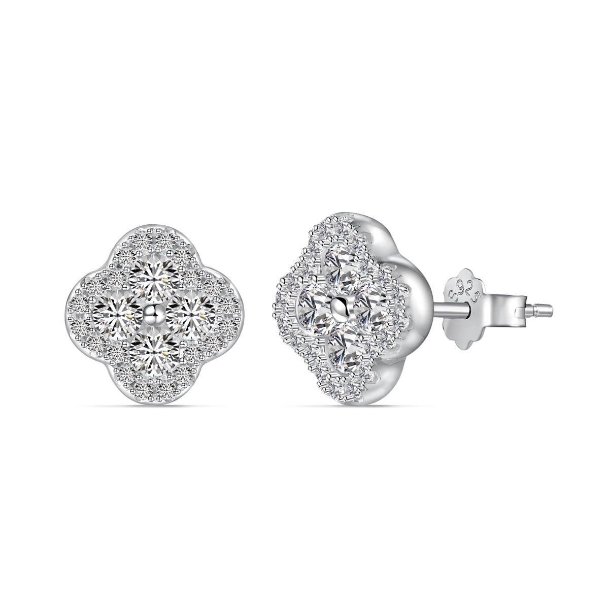 [XXX]Four-Leaf Clover Flower Shaped Earrings