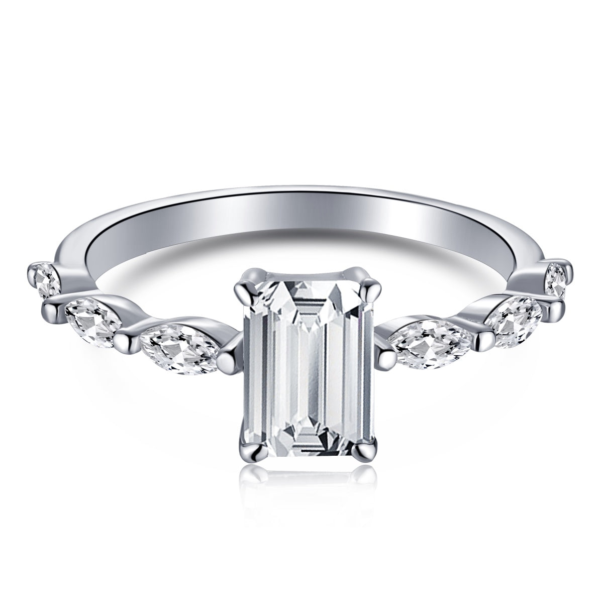 [XXX]1.0 Carat Dainty Resplendent Radiant Cut Daily Ring