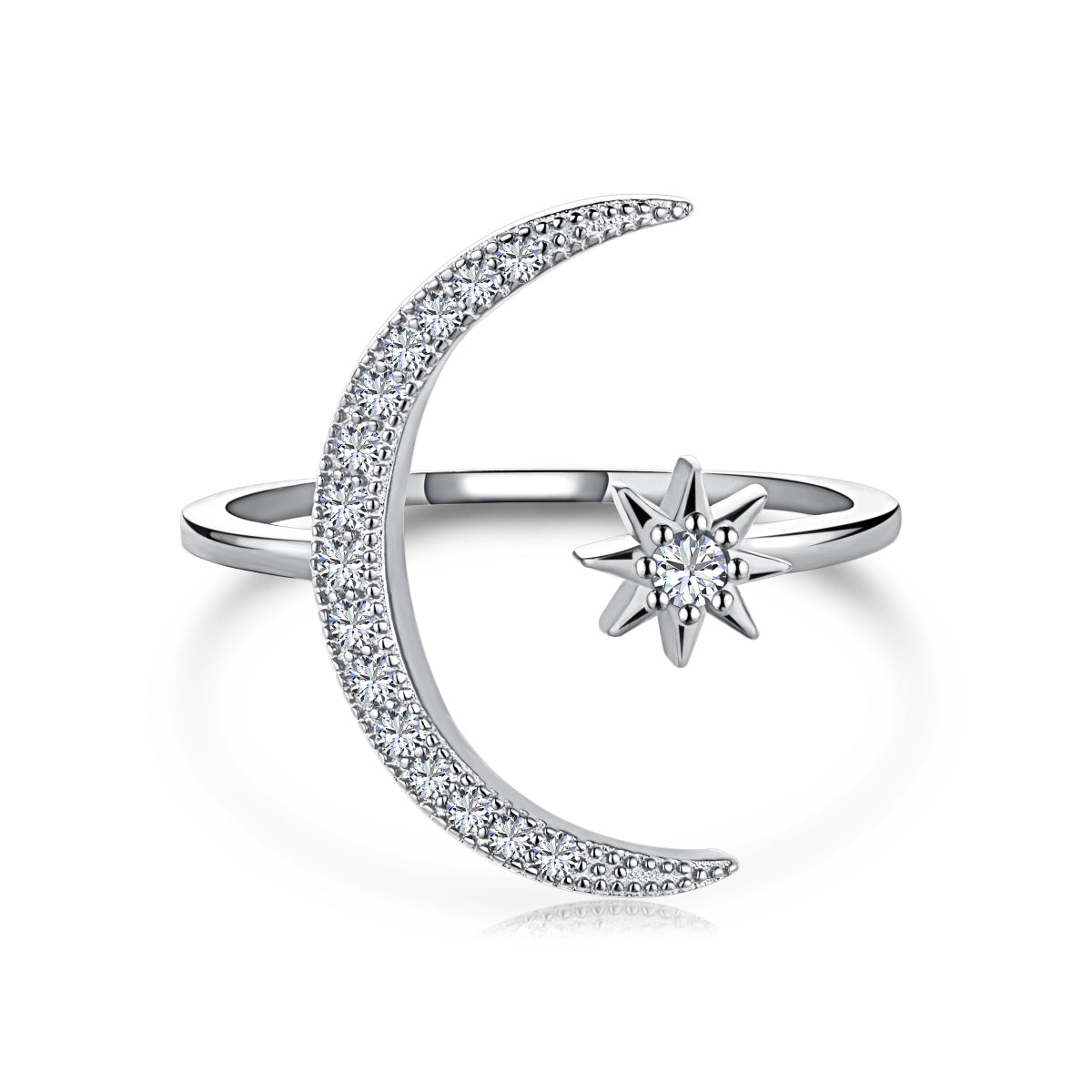 [XXX]Eternity Moon & Star Ring