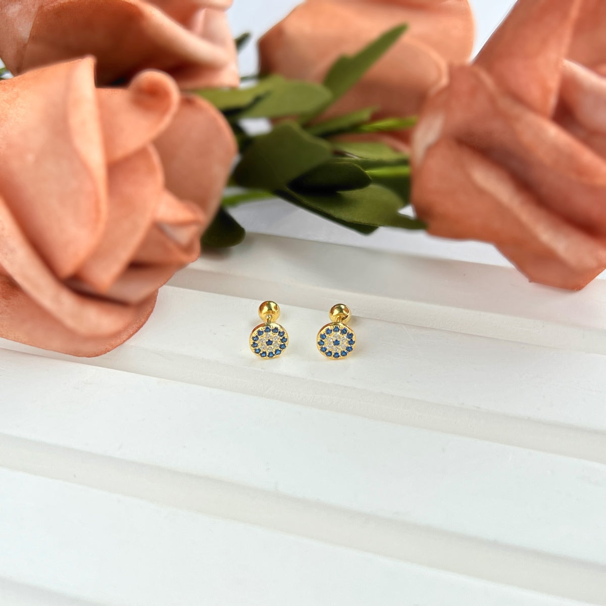 [XXX]Devil's Eye Ear Bone Nail Earrings