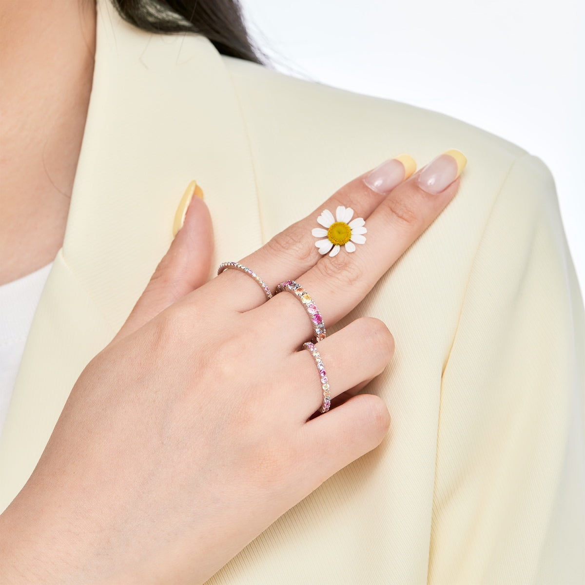 [XXX]Elegant Vivid Round Cut Daily Ring