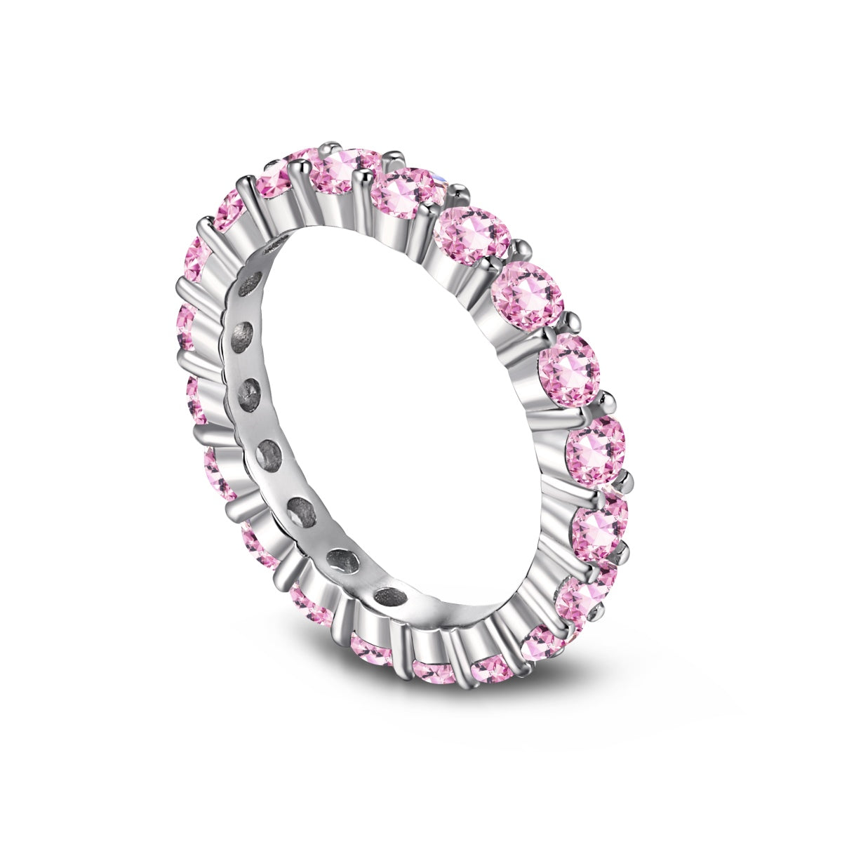 [XXX]Sparkling Round Cut Tennis Ring