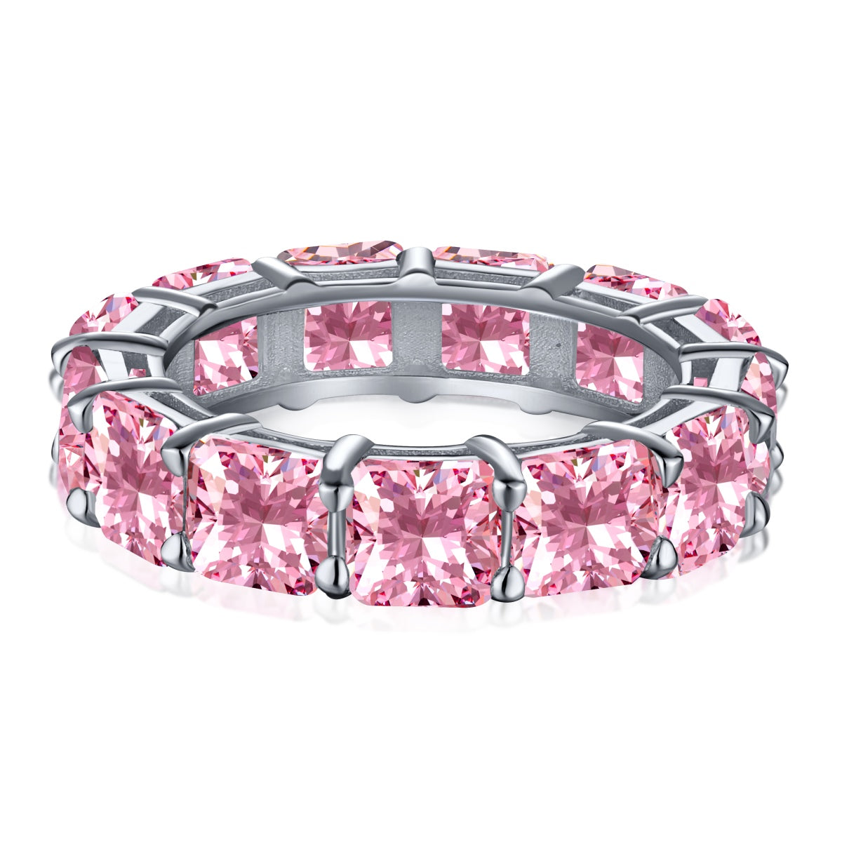 [XXX]Elegant Princess Cut Tennis Ring