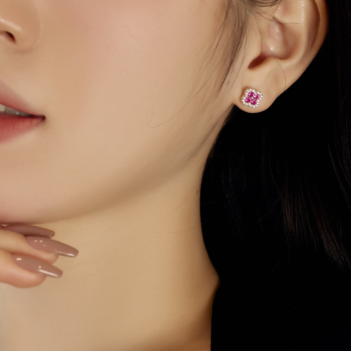 [XXX]Four-Leaf Clover Flower Shaped Earrings