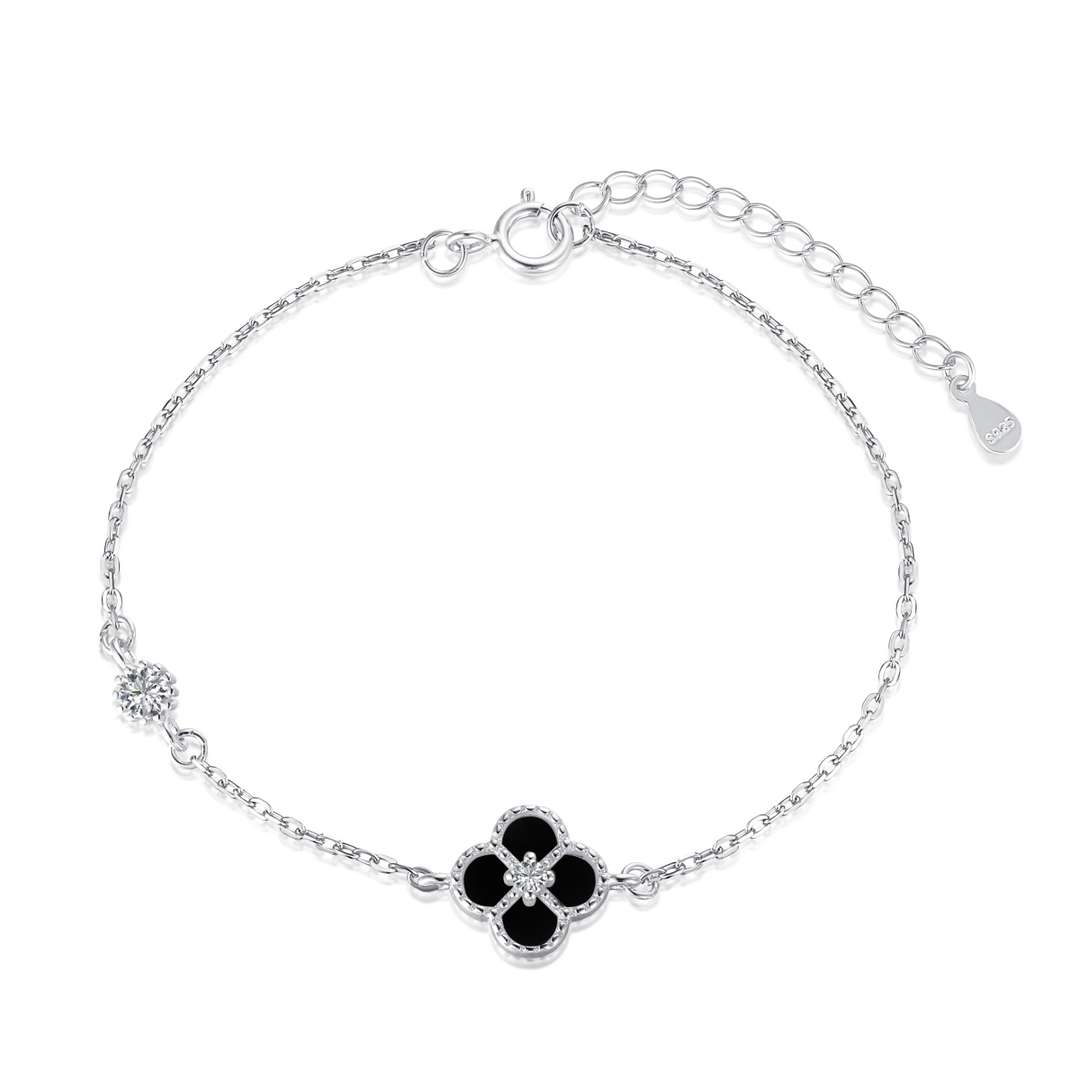 [XXX]Delicate Four Leaf Clover Bracelet