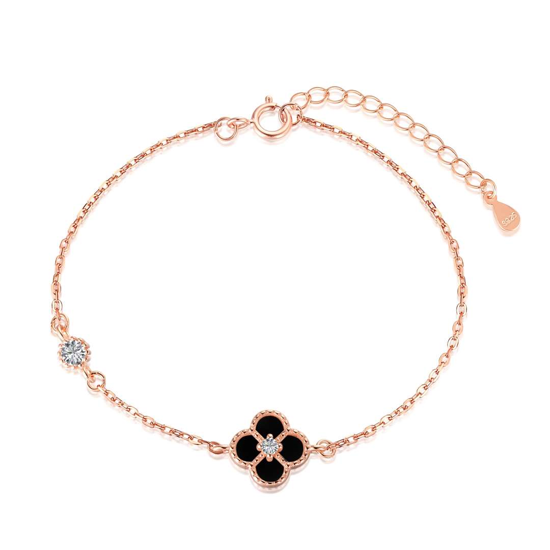 [XXX]Delicate Four Leaf Clover Bracelet