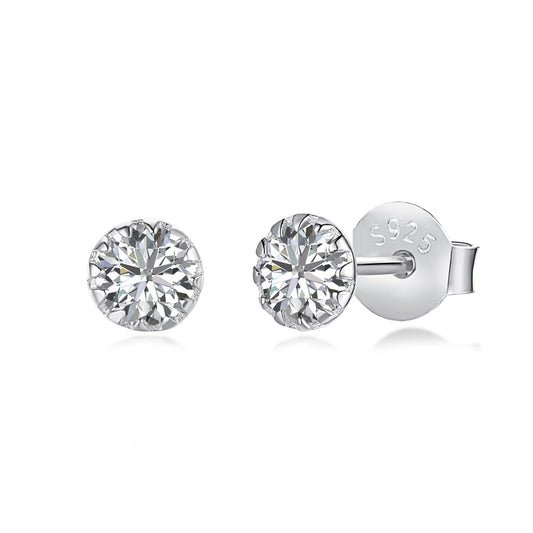 [XXX]Sparkling Colorful Round Shape Earrings