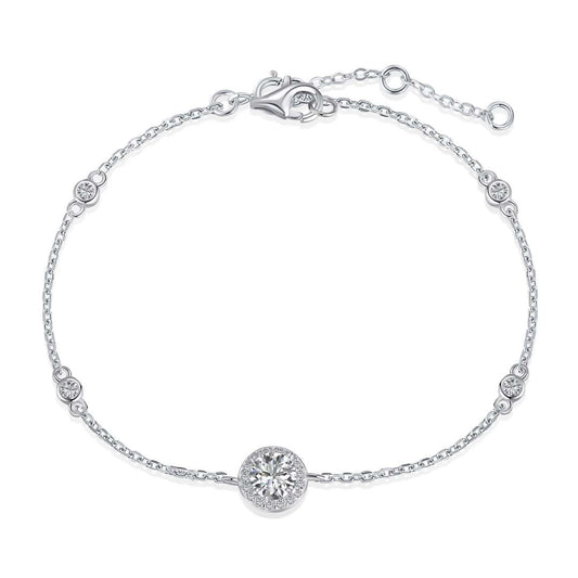 [XXX]Dazzling Round Cut Shape Bracelet