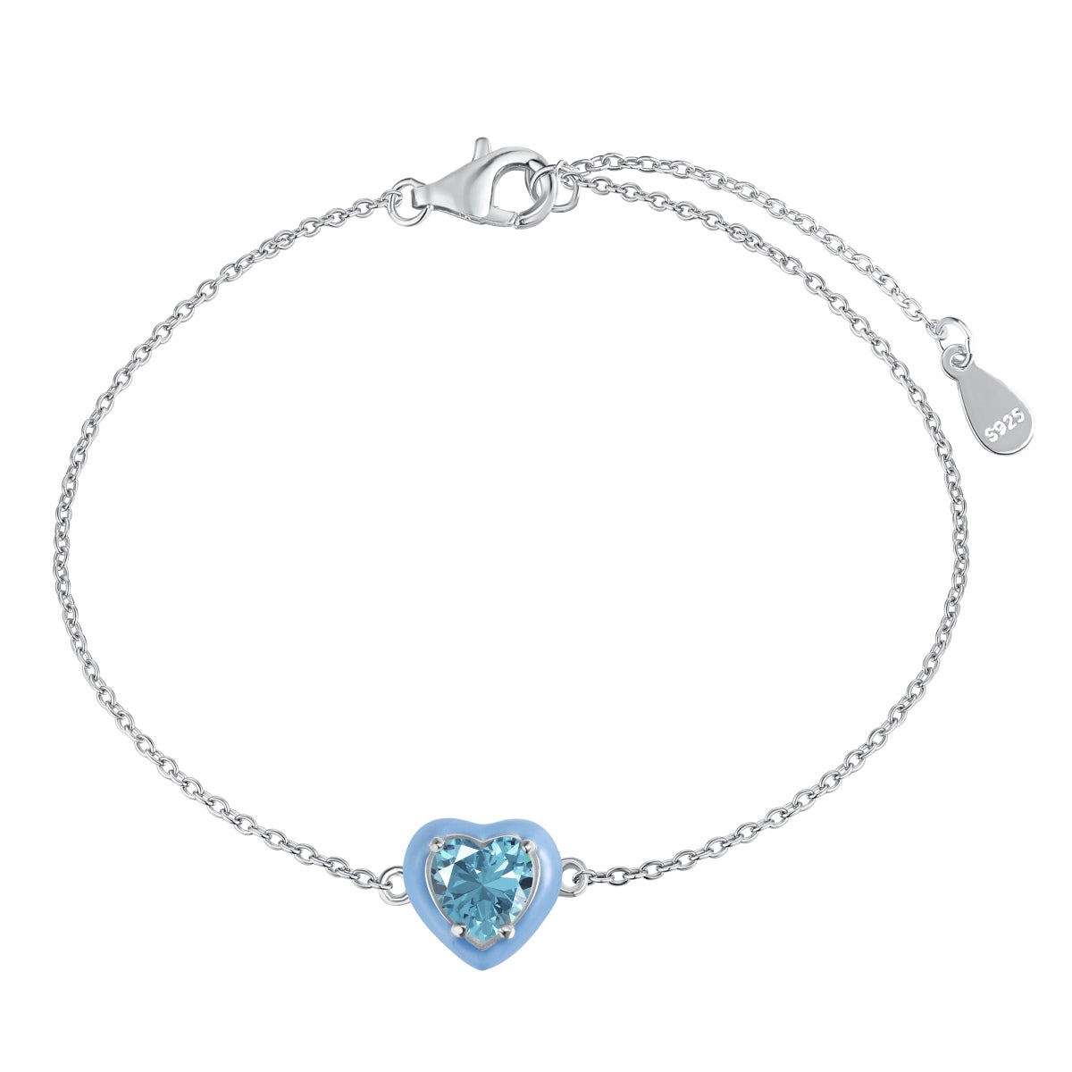 [XXX]Sparkling Romantic Heart Shape Lover Bracelet