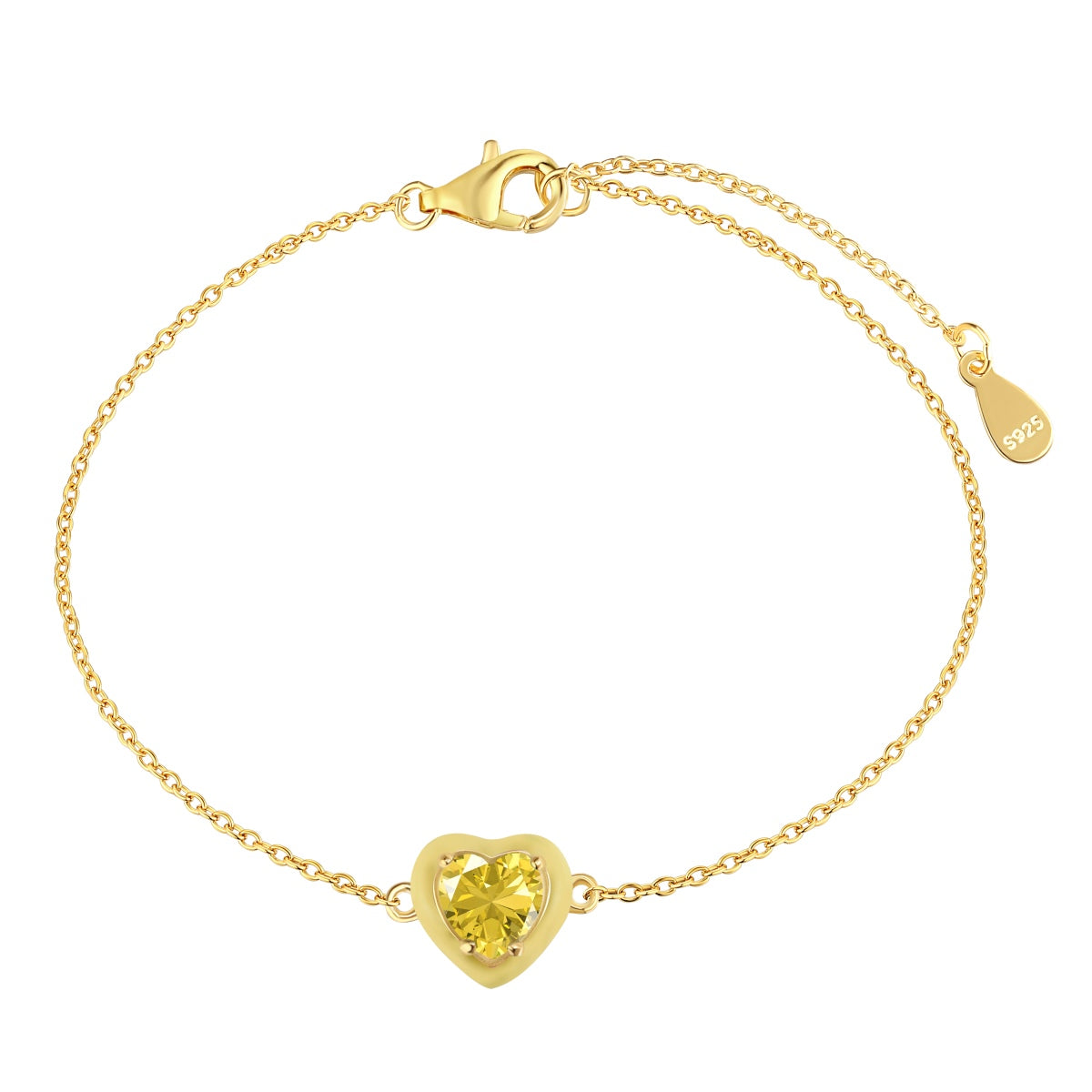 [XXX]Sparkling Romantic Heart Shape Lover Bracelet