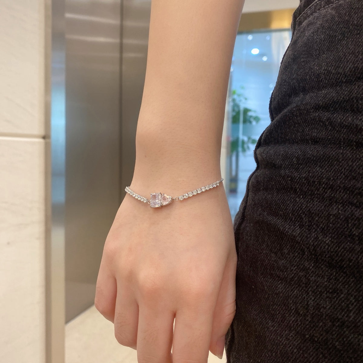 [XXX]Dazzling Unique Multi Shape Lover Bracelet