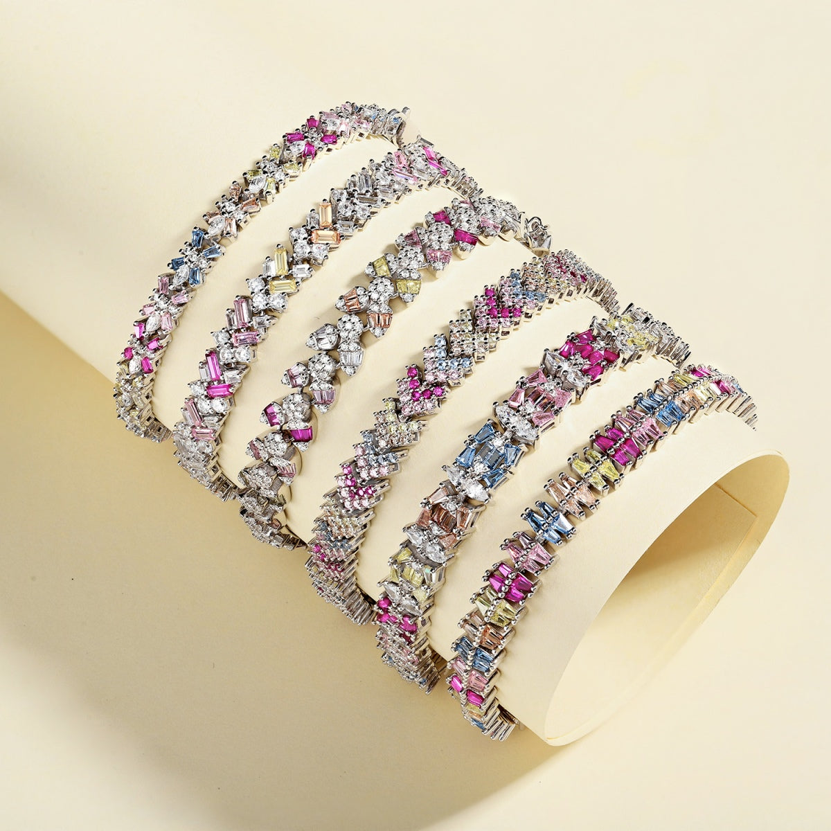 [XXX]Sparkling Exquisite Multi Cut Party Bracelet