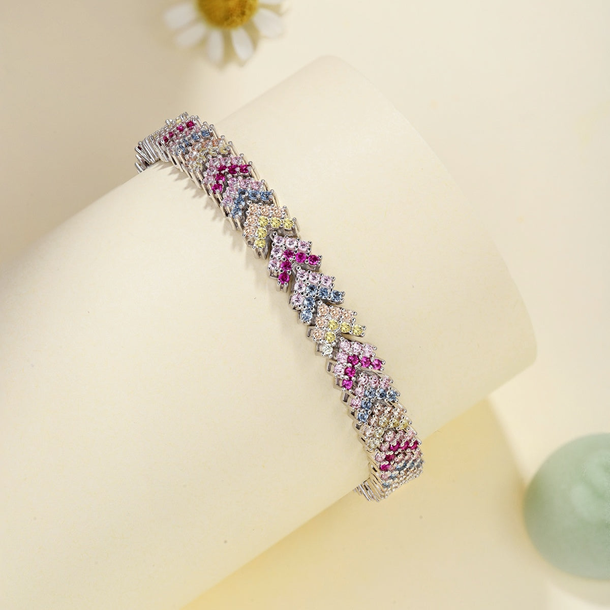 [XXX]Ornate Sparkling Round Cut Party Bracelet