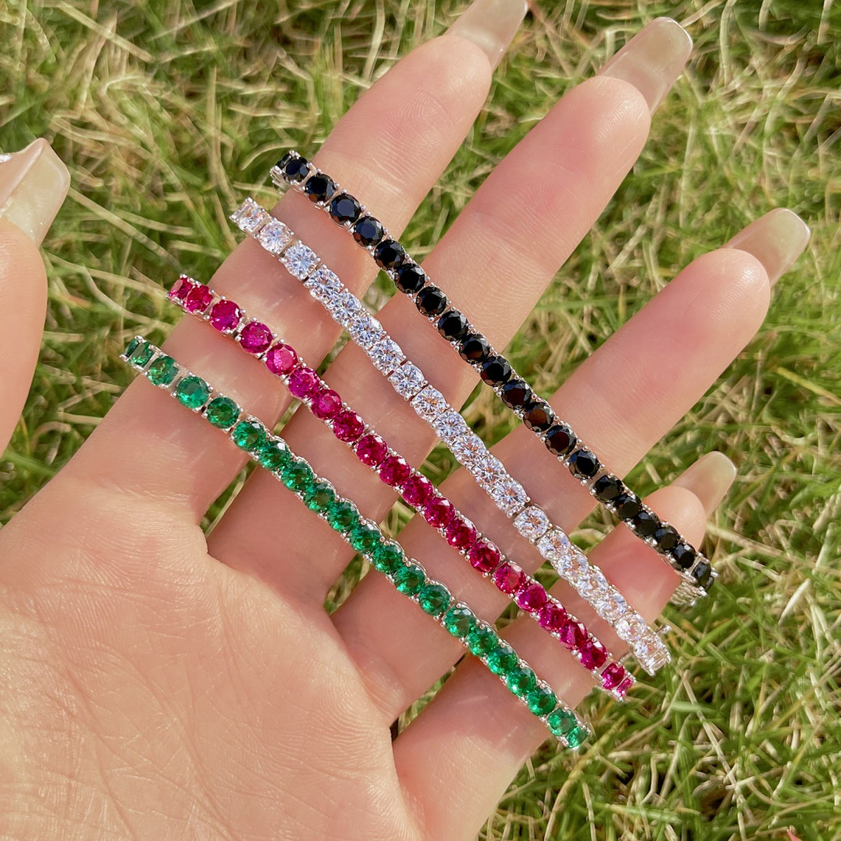 [XXX]Radiant Colorful Round Cut Party Bracelet