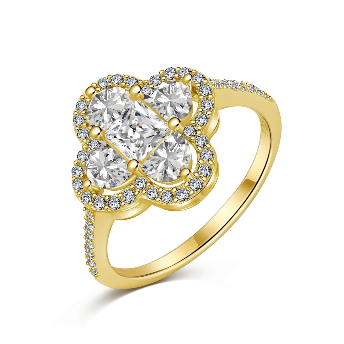 [XXX]Luxurious Eternity Flower Shape Banquet Ring