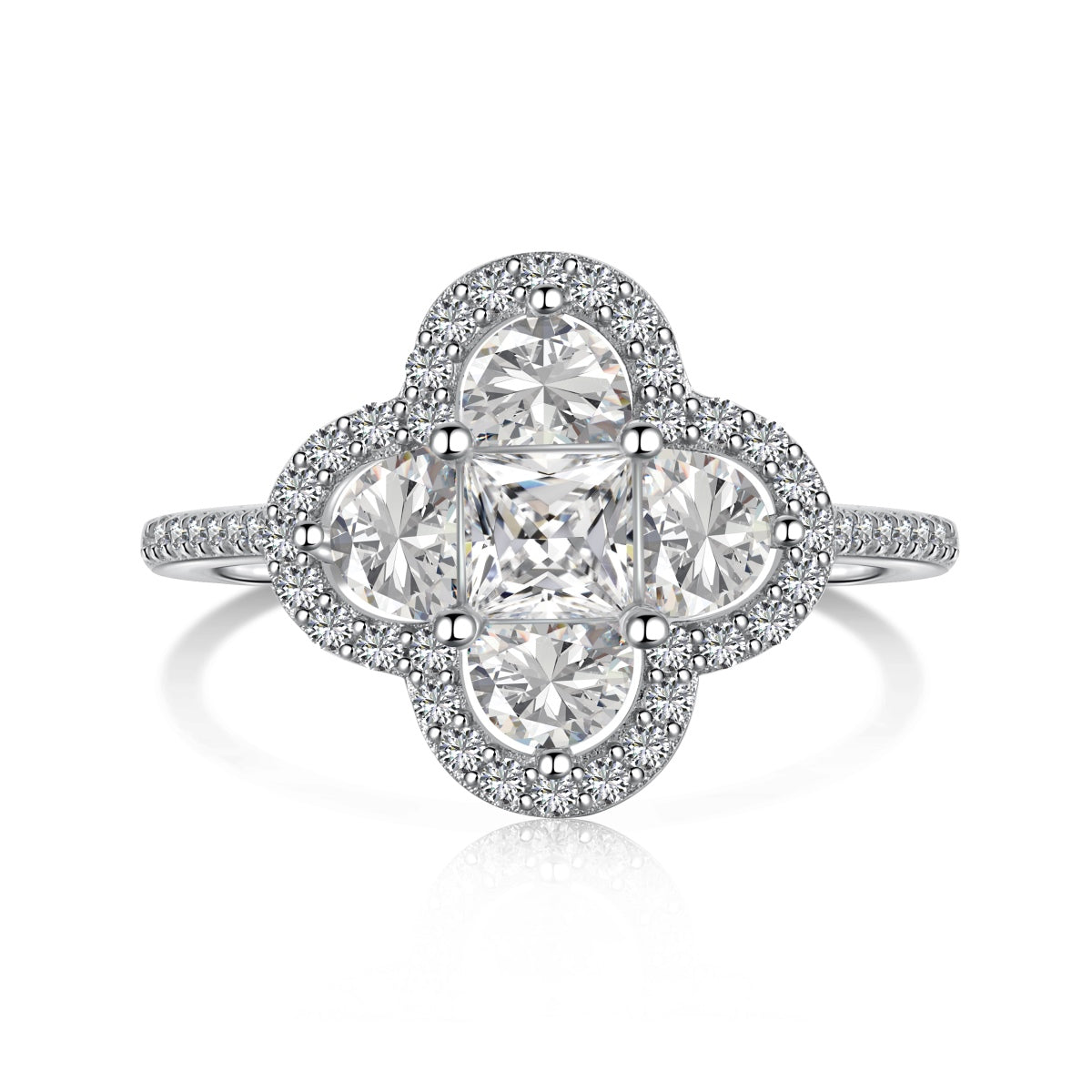 [XXX]Luxurious Eternity Flower Shape Banquet Ring