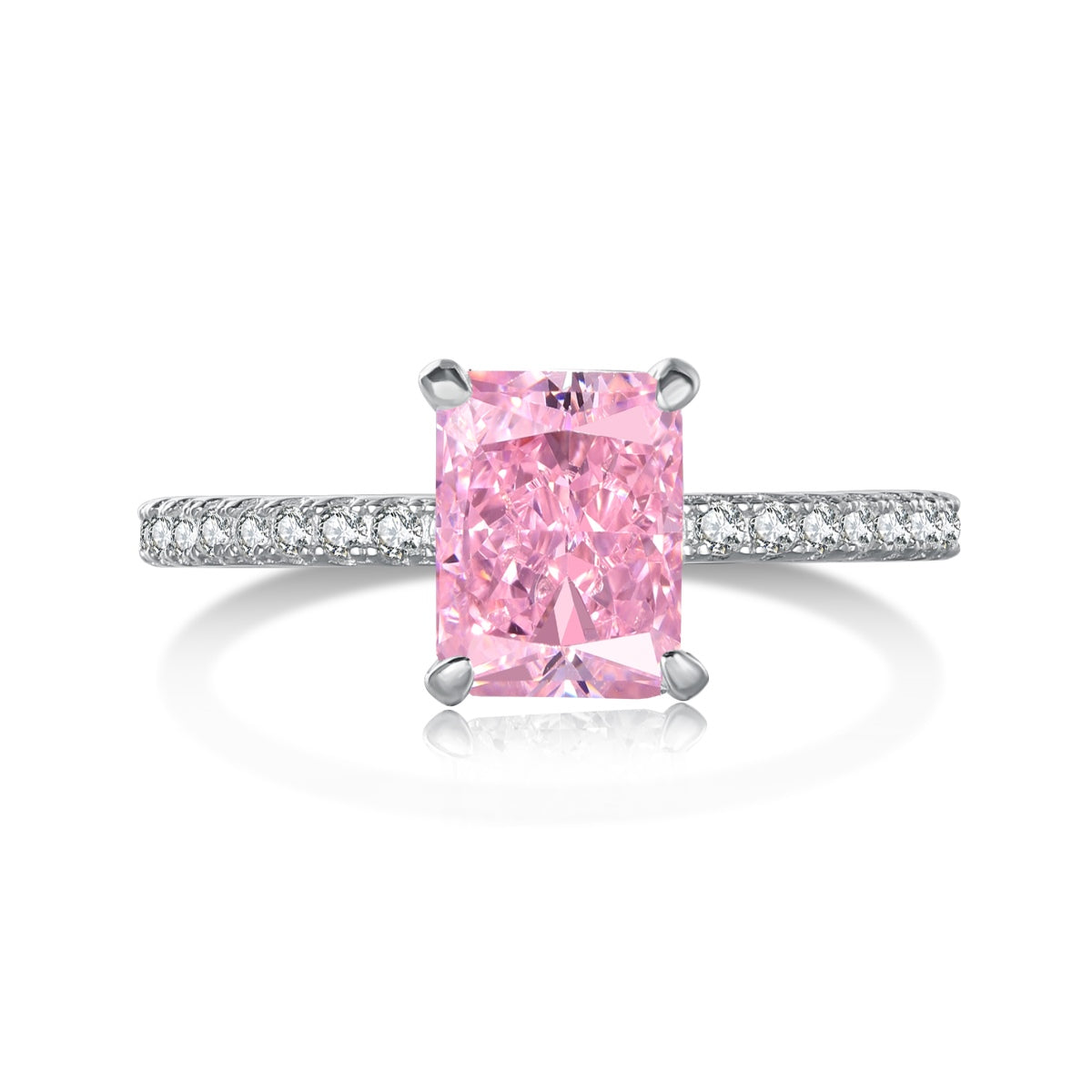 [XXX]2.0 Carat Dazzling Sparkling Radiant Cut Party Ring