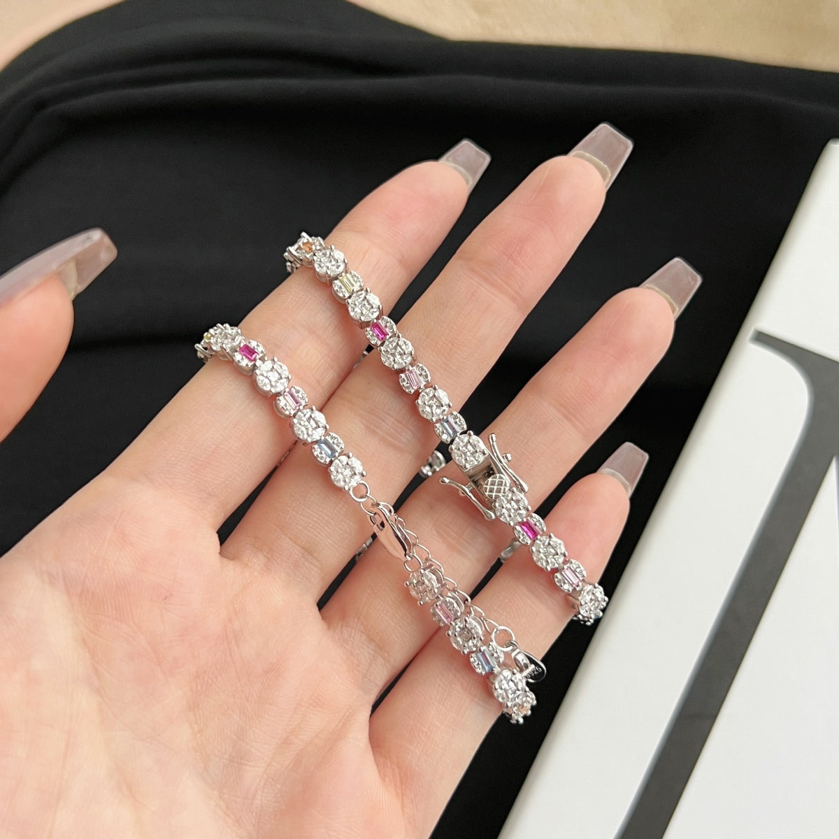 [XXX]Dazzling Radiant Multi Cut Daily Bracelet