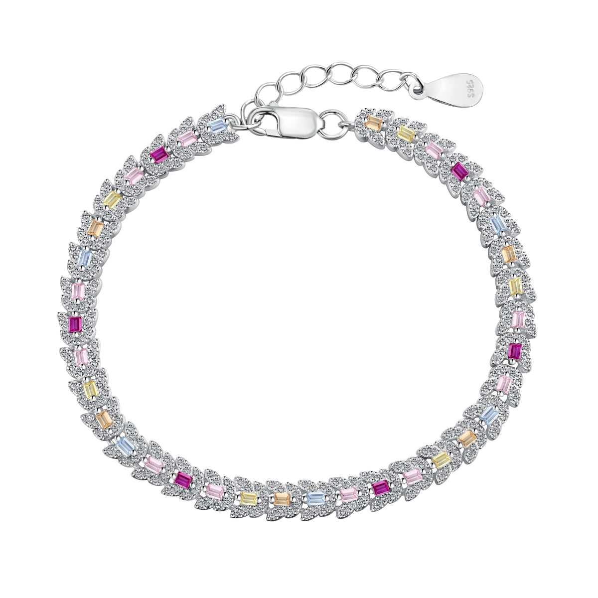 [XXX]Delicate Colorful Multi Cut Daily Bracelet