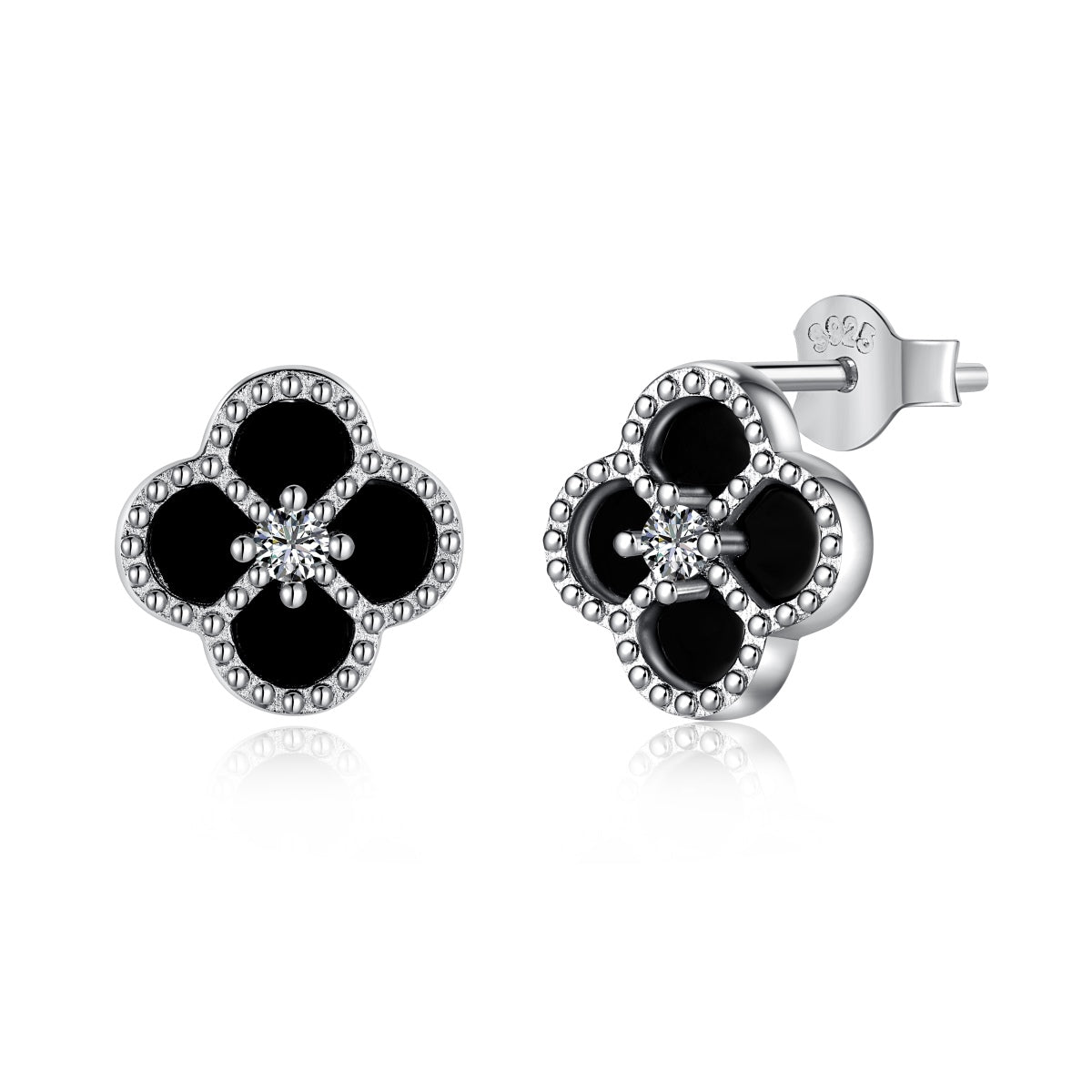 [XXX]Four-Leaf Clover Flower Shape Exquisite Earrings