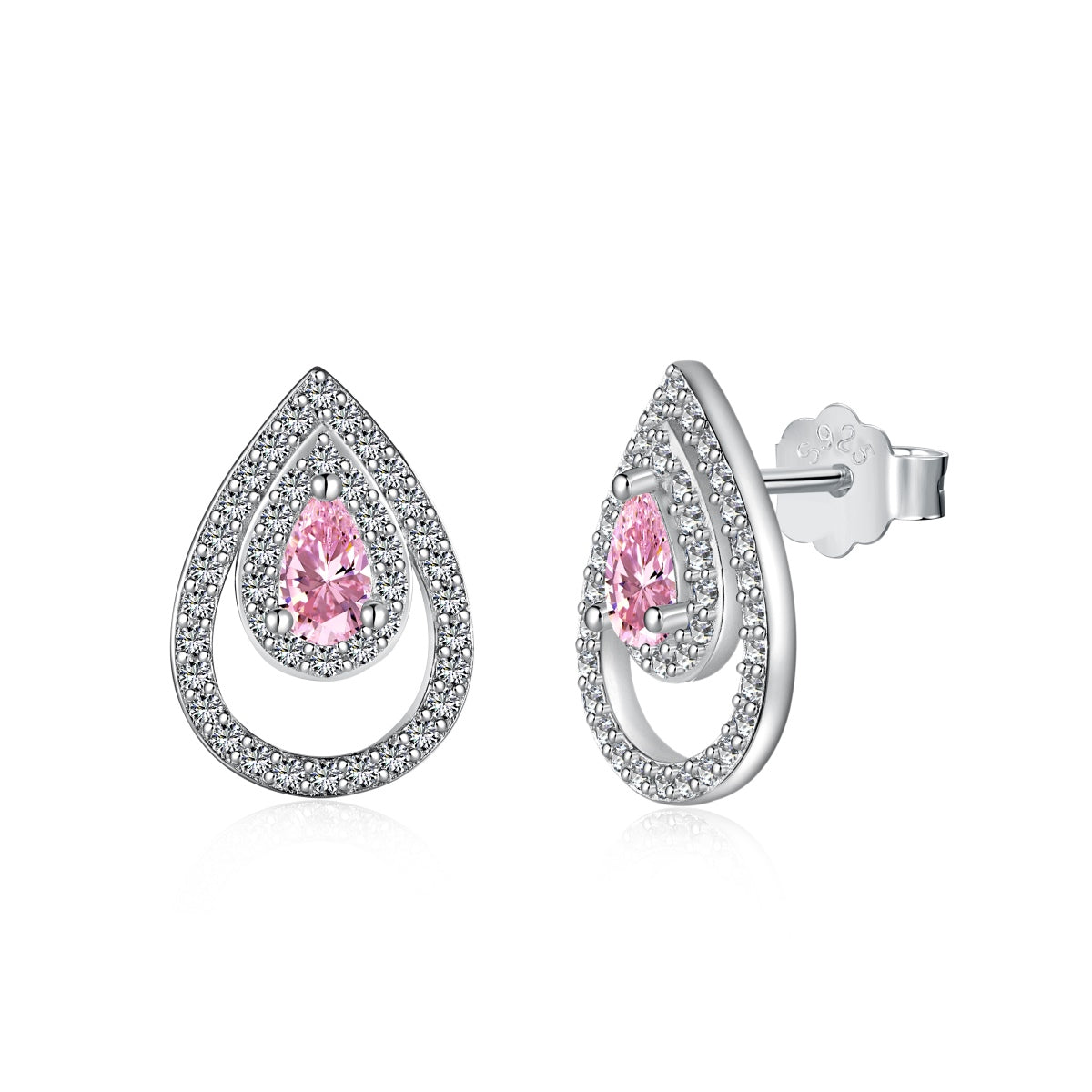 [XXX]Sparkling Delicate Water Drop Shape Daily Earrings