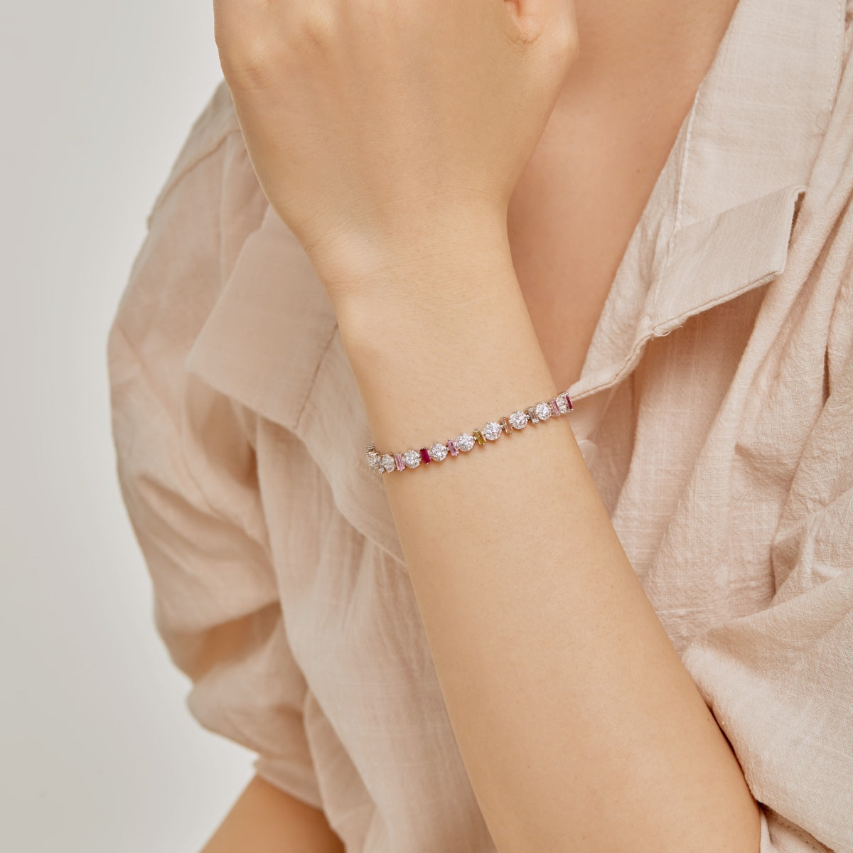 [XXX]Radiant Colorful Round Shape Daily Bracelet