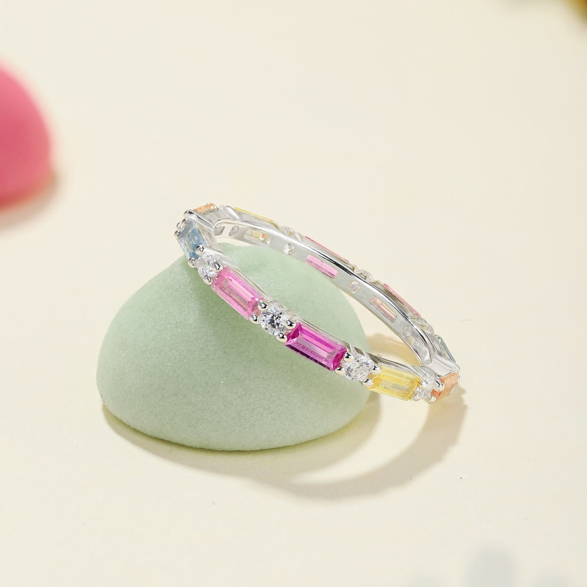 [XXX]Lively In Shades Elegant Radiant Cut Daily Ring