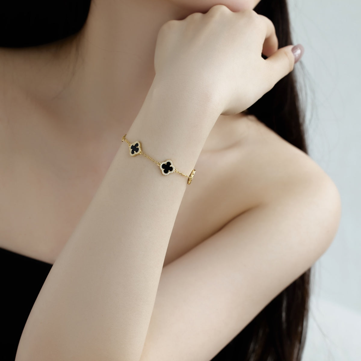 [XXX]Four-Leaf Clover Exquisite Bracelet