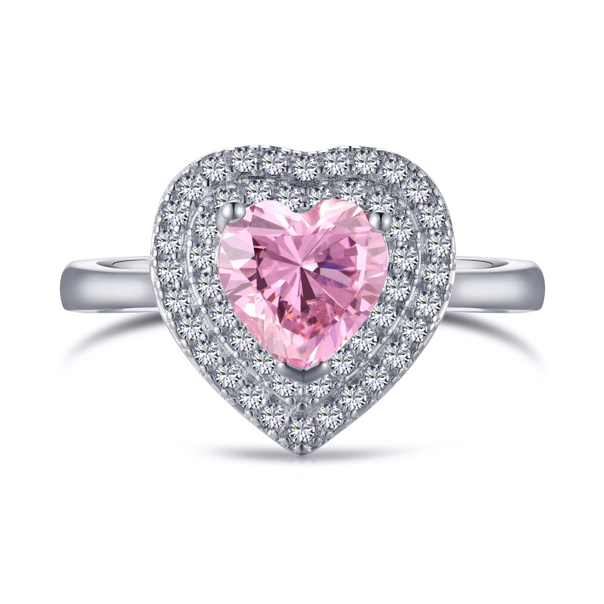 [XXX]Delicate Ebullient Heart Shape Wedding Ring