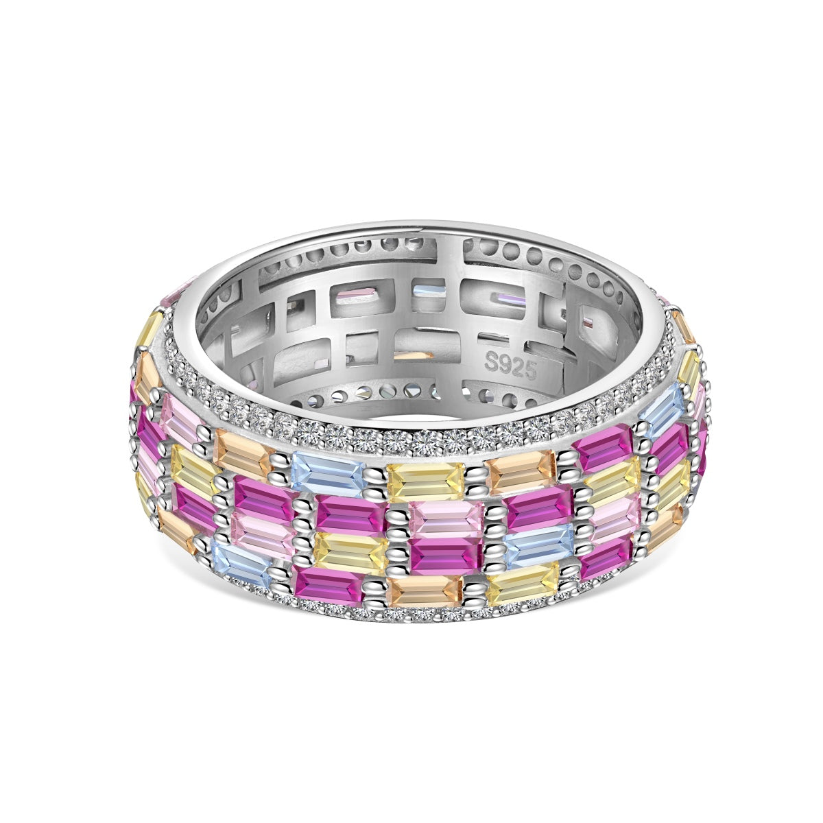 [XXX]Radiant Colorful Radiant Cut Daily Ring