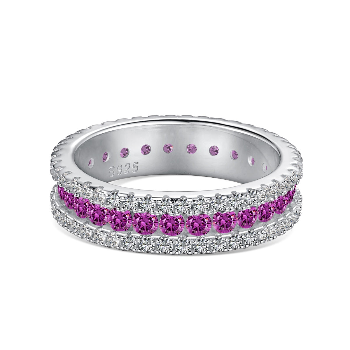 [XXX]Delicate Colorful Round Cut Daily Ring