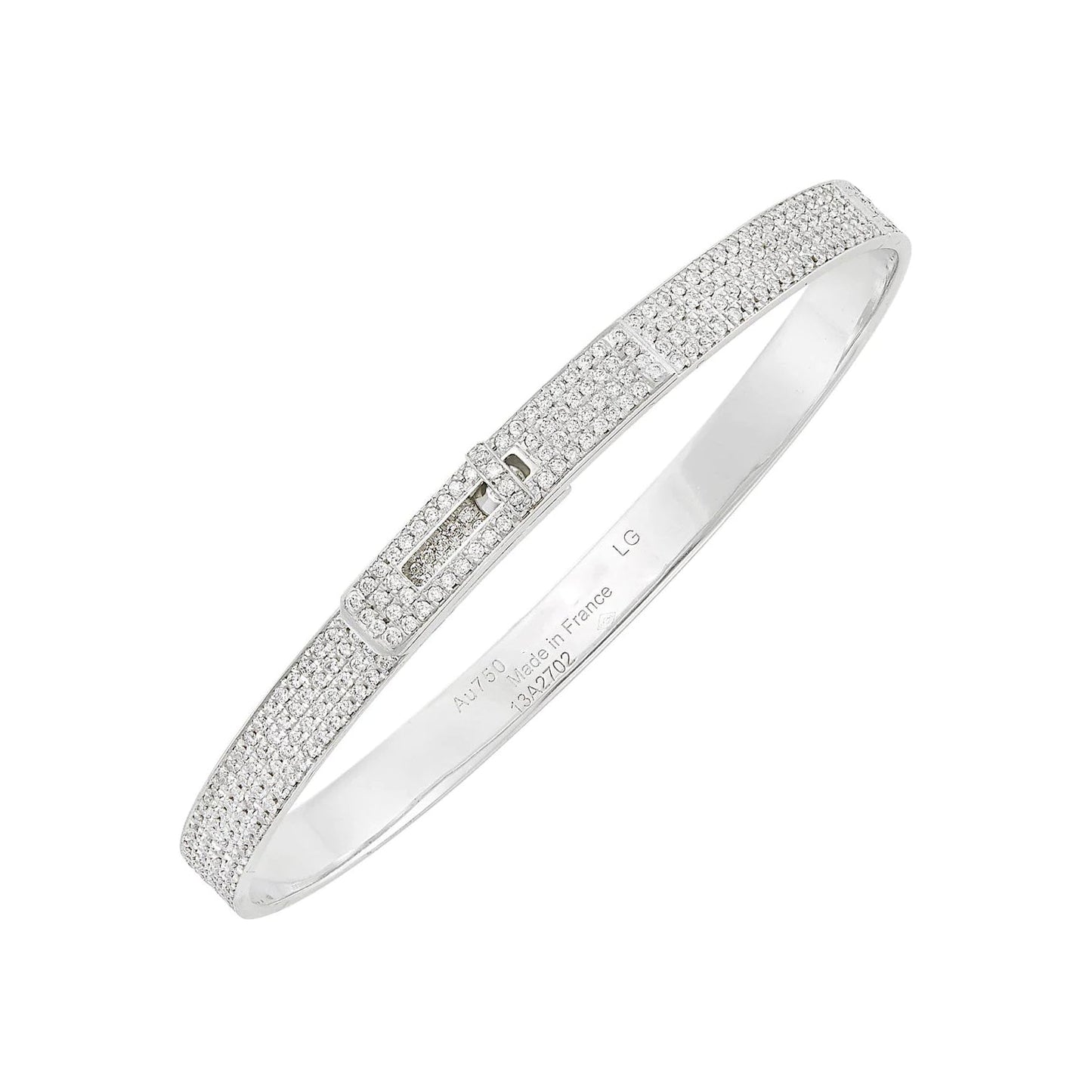 HM KELLY BRACELET IN SILVER AND FULL PAVE DIAMOND