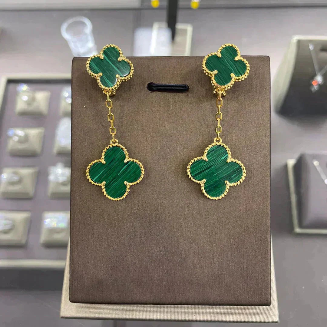 CLOVER 2 MOTIFS  EARRINGS (MULTIPLE CHOICESC