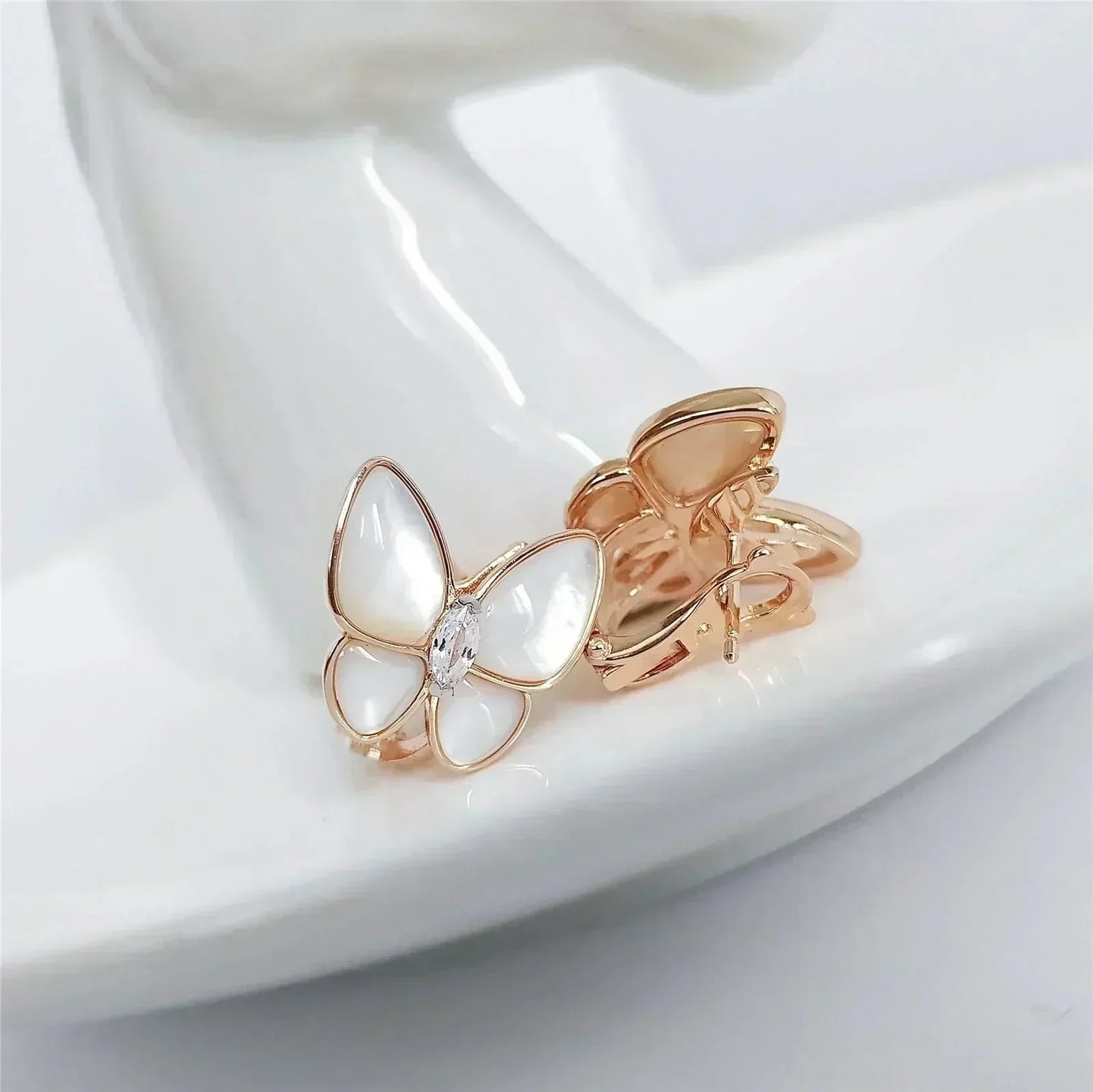 BUTTERFLY MOP DIAMOND EARRINGS