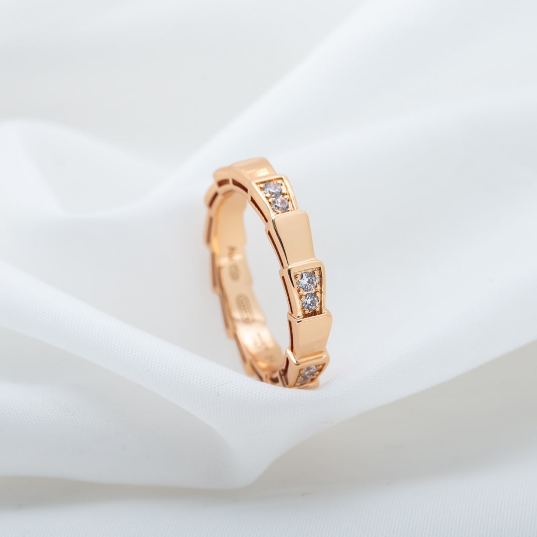 SERPENTI RING PINK GOLD  3MM