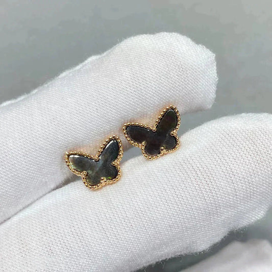 BUTTERFLY DARK MOP  EARRINGS