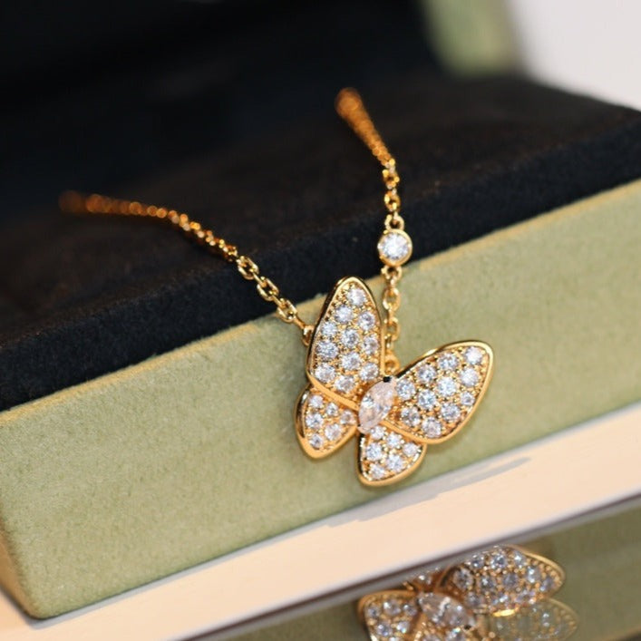 BUTTERFLY DIAMOND NECKLACE