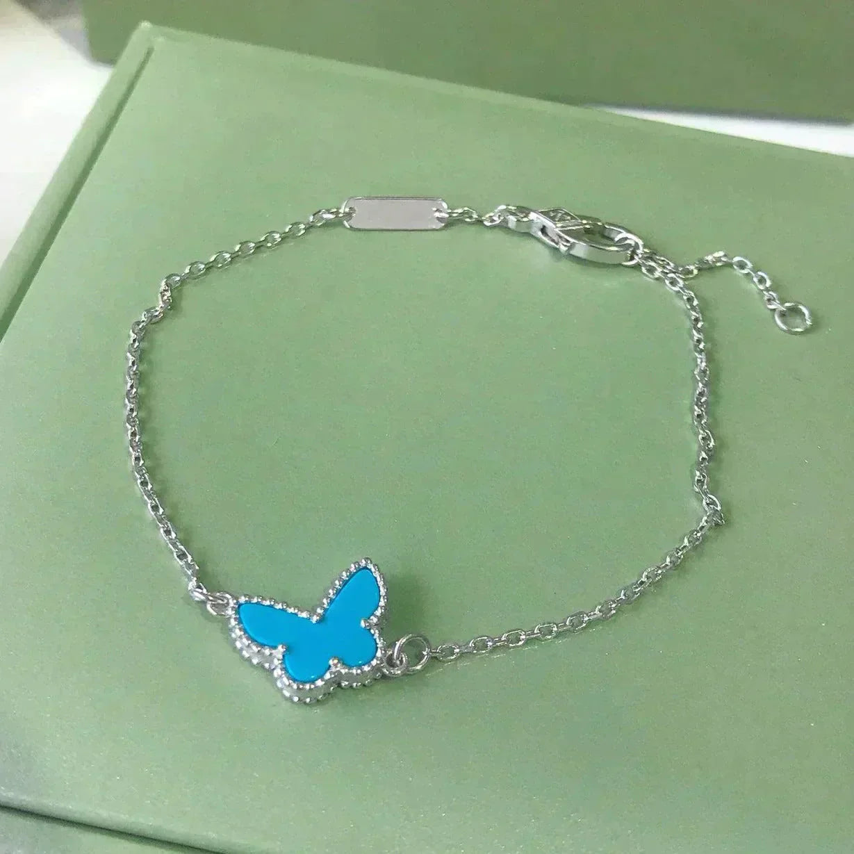 BUTTERFLY TURQUOISE BUTTERFLY BRACELET SILVER