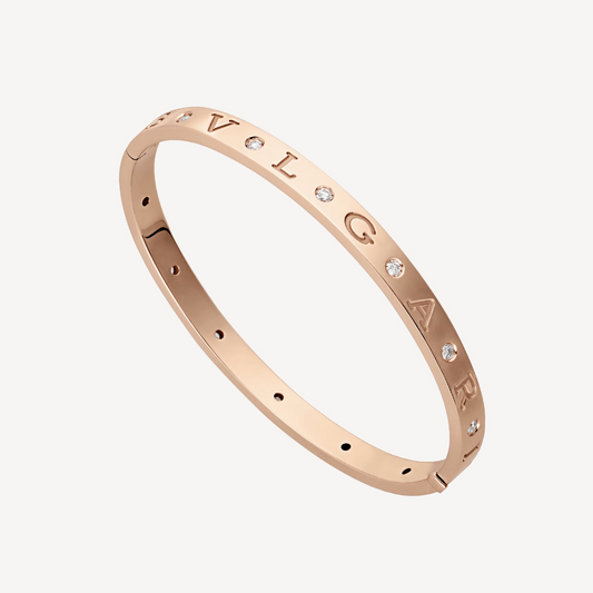 ZERO 1 PINK GOLD 12 DIAMONDS BRACELET