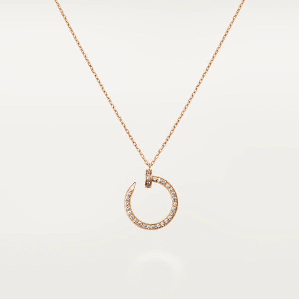 JUSTE NECKLACE PINK GOLD DIAMONDS