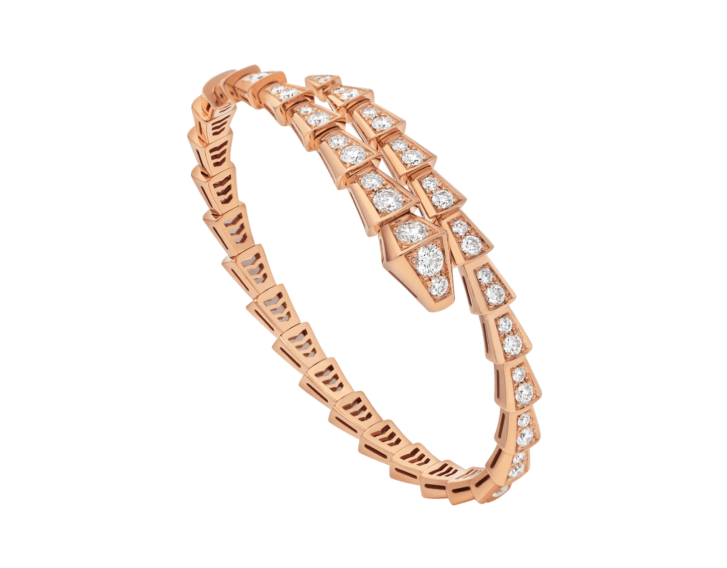 SERPENTI BRACELET 6.8MM PINK GOLD DIAMOND