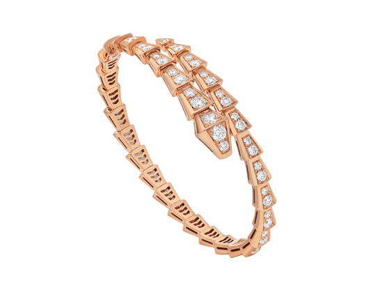 SERPENTI BRACELET 6.8MM PINK GOLD DIAMOND