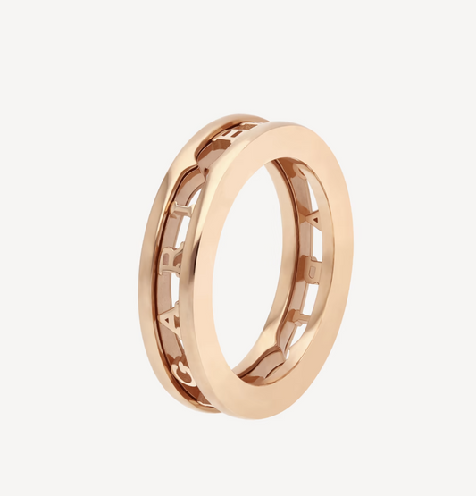 ZERO 1 ONE-BAND WITH OPENWORK LOGO SPIRAL RING