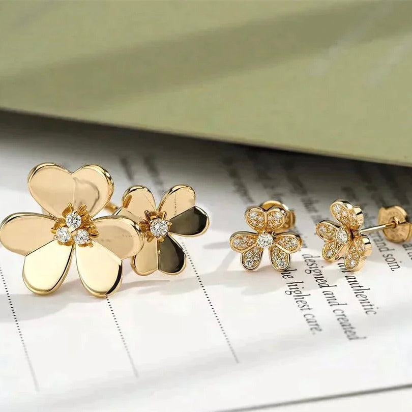 CLOVER COMOS GOLD DIAMOND RING