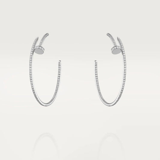 JUSTE EARRINGS FULL DIAMONDS 1.8MM